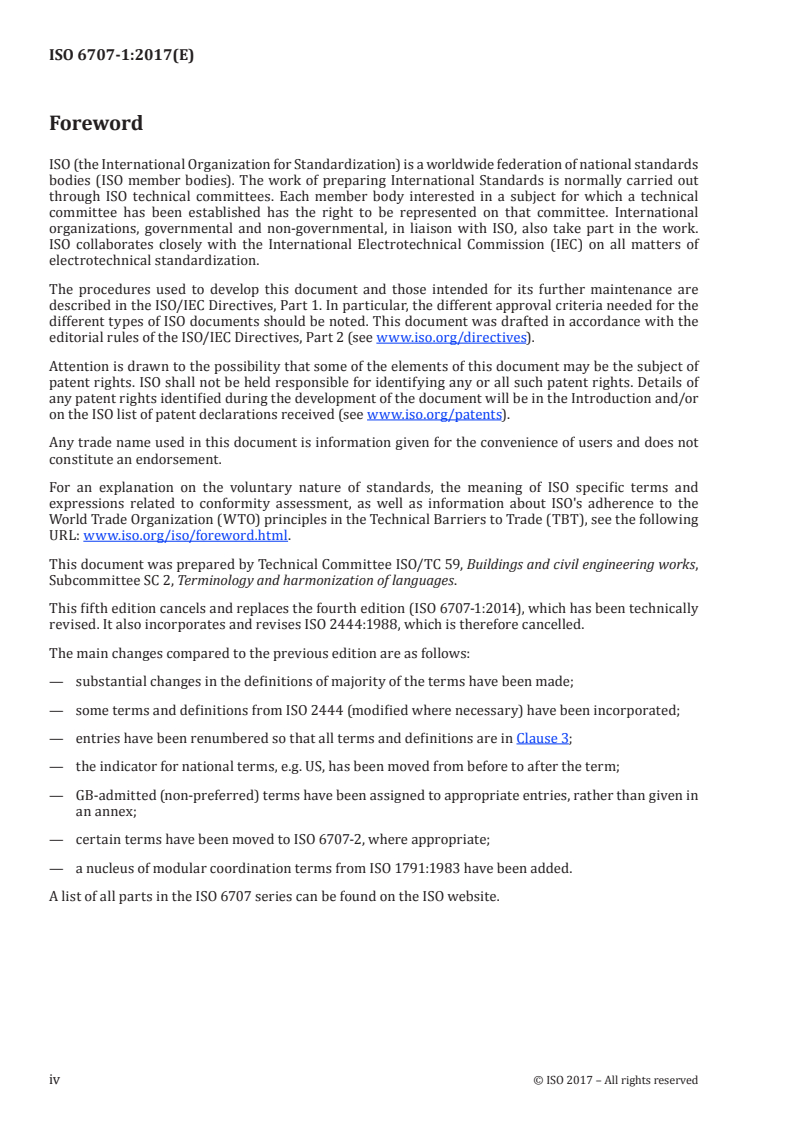 ISO 6707-1:2017 ISO 6707-1:2017 - Buildings and civil engineering works — Vocabulary — Part 1: General terms
Released:11/6/2017 - Page 4 preview