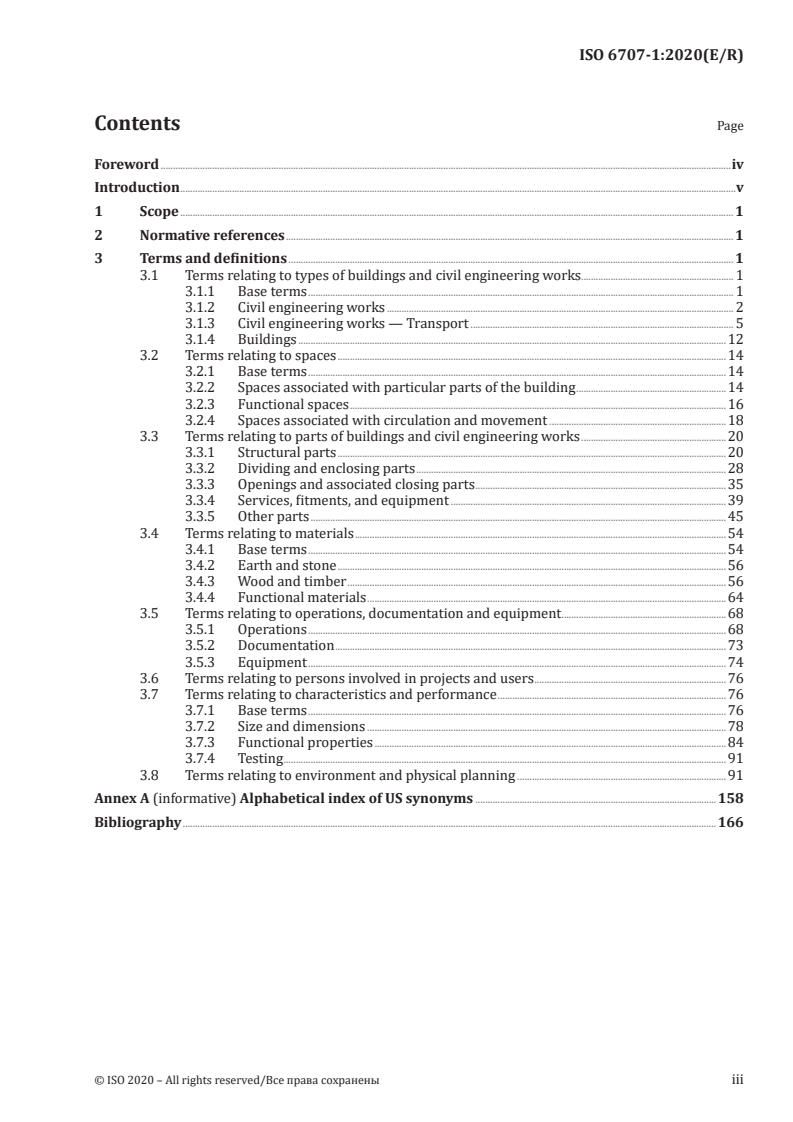 SIST ISO 6707-1:2021 ISO 6707-1:2020 - Buildings and civil engineering works — Vocabulary — Part 1: General terms/10/2020 - Page 3 preview