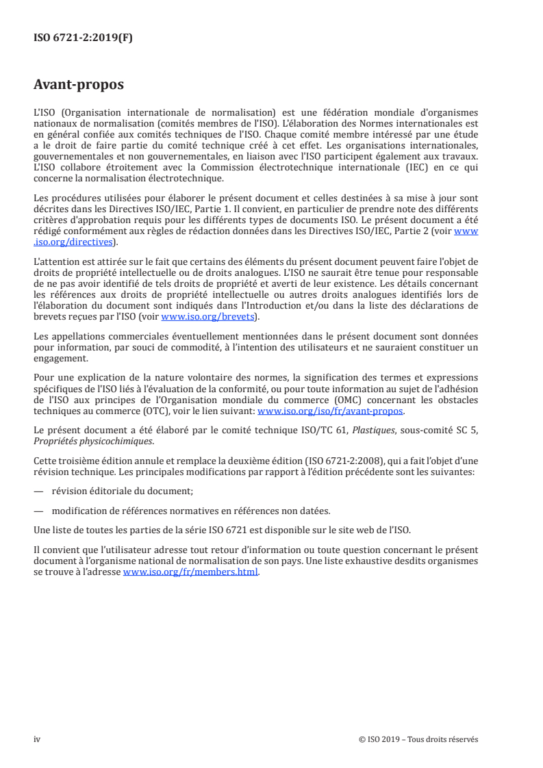 ISO 6721-2:2019 ISO 6721-2:2019 - Plastiques — Détermination des propriétés mécaniques dynamiques — Partie 2: Méthode au pendule de torsion/29/2019 - Page 4 preview