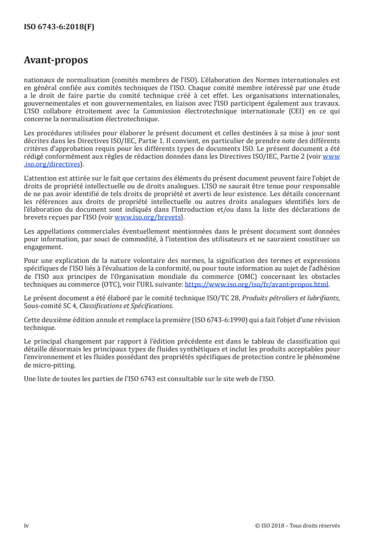 ISO 6743-6:2018 ISO 6743-6:2018 - Lubrifiants, huiles industrielles et produits connexes (classe L) — Classification — Partie 6: Famille C (engrenages)/29/2019 - Page 4 preview