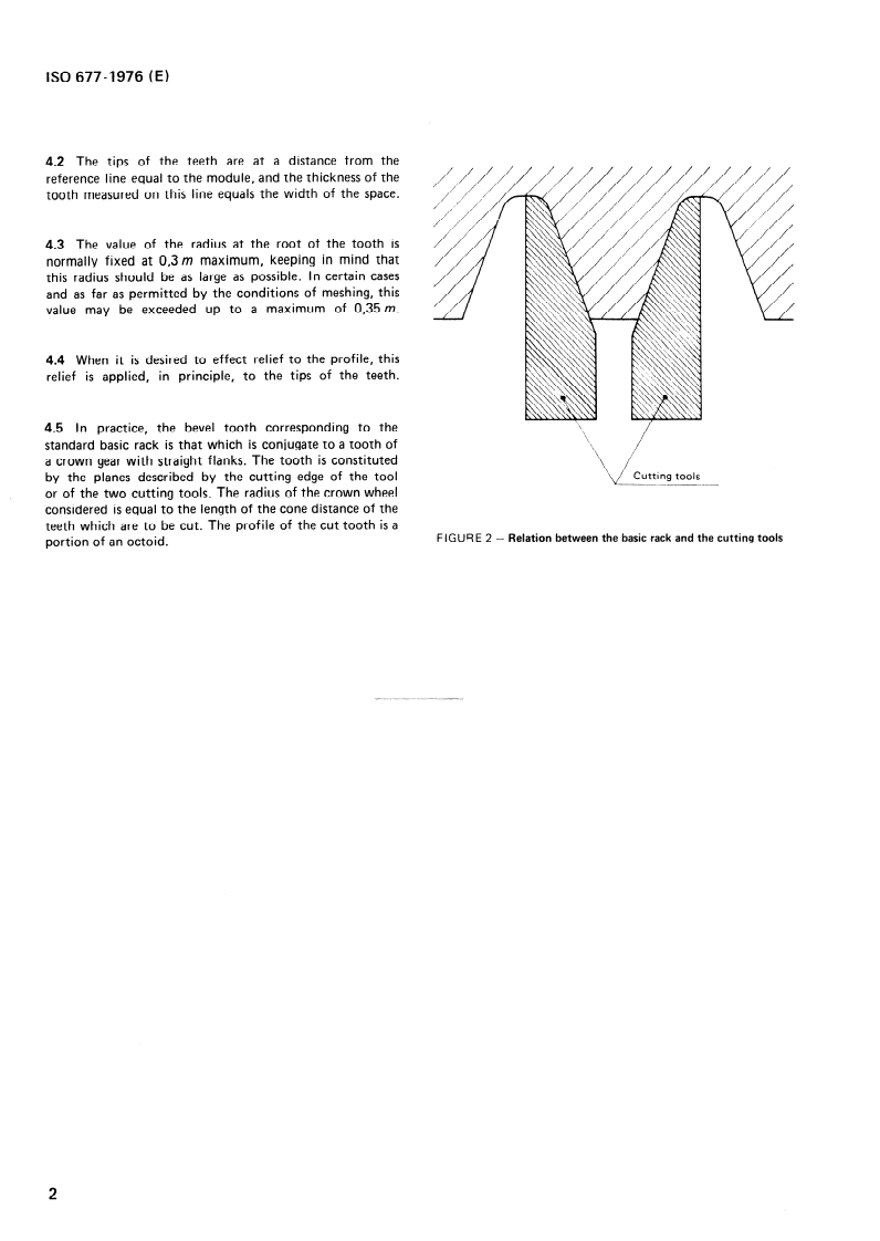 ISO 677:1976 ISO 677:1976 - Straight bevel gears for general engineering and heavy engineering — Basic rack/1/1976 - Page 4 preview