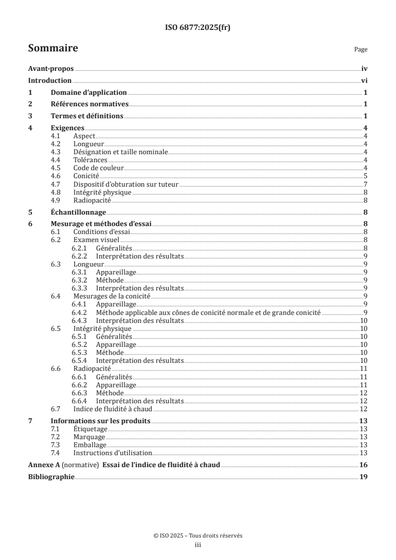 ISO 6877:2025 ISO 6877:2025 - Médecine bucco-dentaire — Matériaux d’obturation endodontique
Released:1. 08. 2025 - Page 3 preview