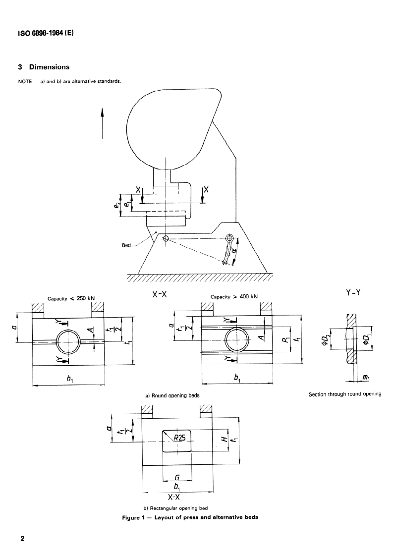 ISO 6898:1984 ISO 6898:1984 - Open front mechanical power presses — Capacity ratings and dimensions/1/1984 - Page 4 preview