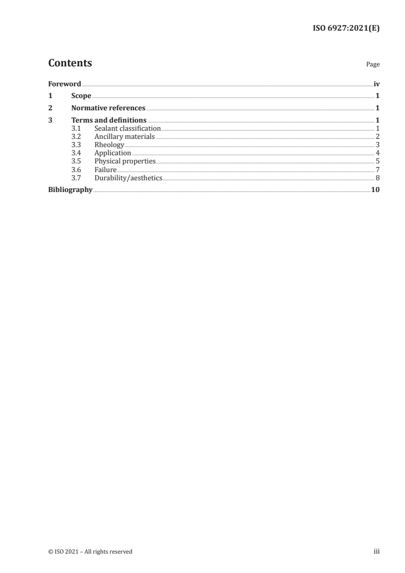 ISO 6927:2021 ISO 6927:2021 - Building and civil engineering sealants — Vocabulary/30/2021 - Page 3 preview