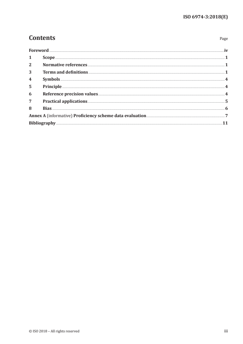 ISO 6974-3:2018 ISO 6974-3:2018 - Natural gas — Determination of composition and associated uncertainty by gas chromatography — Part 3: Precision and bias/16/2018 - Page 3 preview