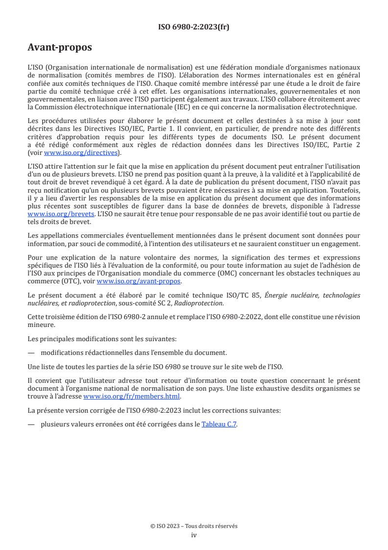 ISO 6980-2:2023 ISO 6980-2:2023 - Énergie nucléaire — Rayonnement bêta de référence — Partie 2: Concepts d'étalonnage en relation avec les grandeurs fondamentales caractérisant le champ de rayonnement
Released:3/19/2024 - Page 4 preview