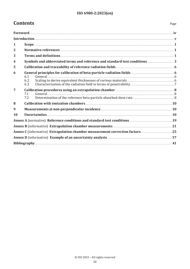 ISO 6980-2:2023 ISO 6980-2:2023 - Nuclear energy — Reference beta-particle radiation — Part 2: Calibration fundamentals related to basic quantities characterizing the radiation field
Released:3/19/2024 - Page 3 preview