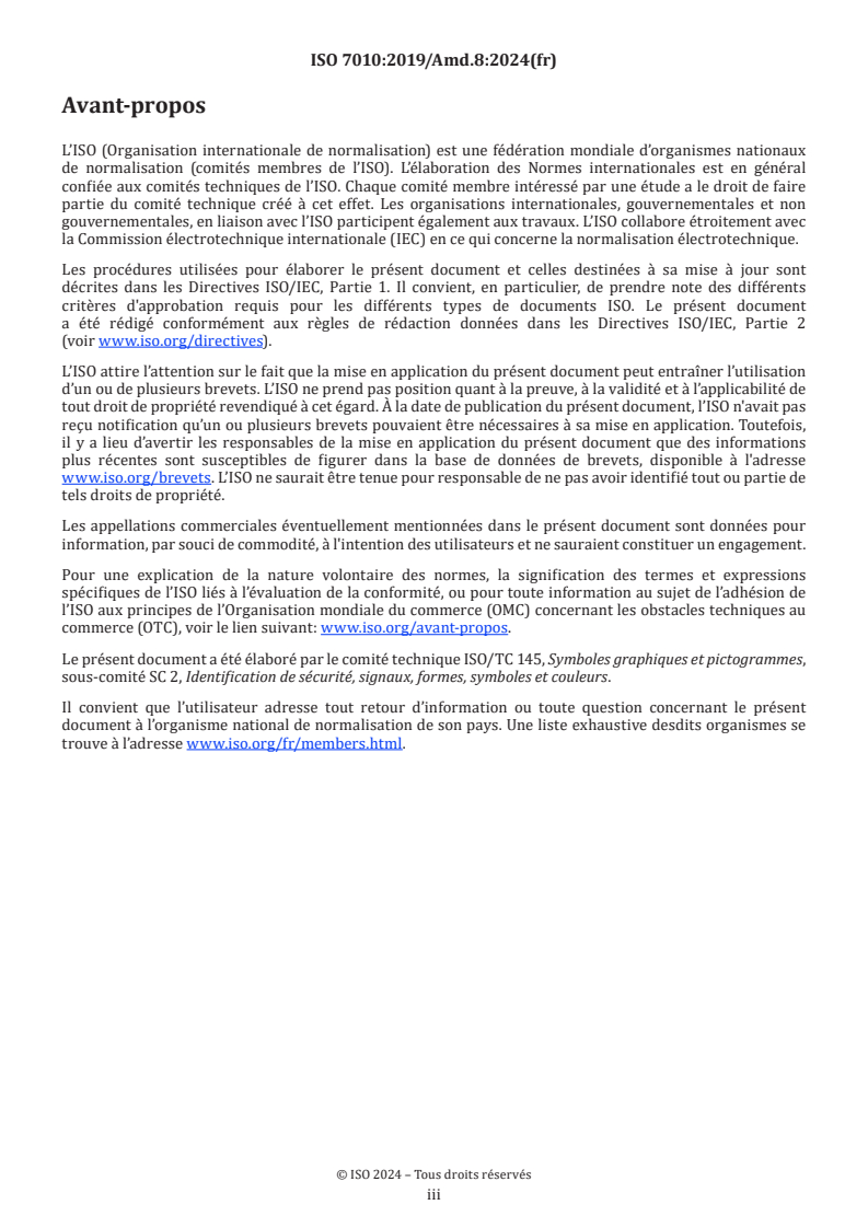 ISO 7010:2019/Amd 8:2024 ISO 7010:2019/Amd 8:2024 - Symboles graphiques — Couleurs de sécurité et signaux de sécurité — Signaux de sécurité enregistrés — Amendement 8/24/2024 - Page 3 preview