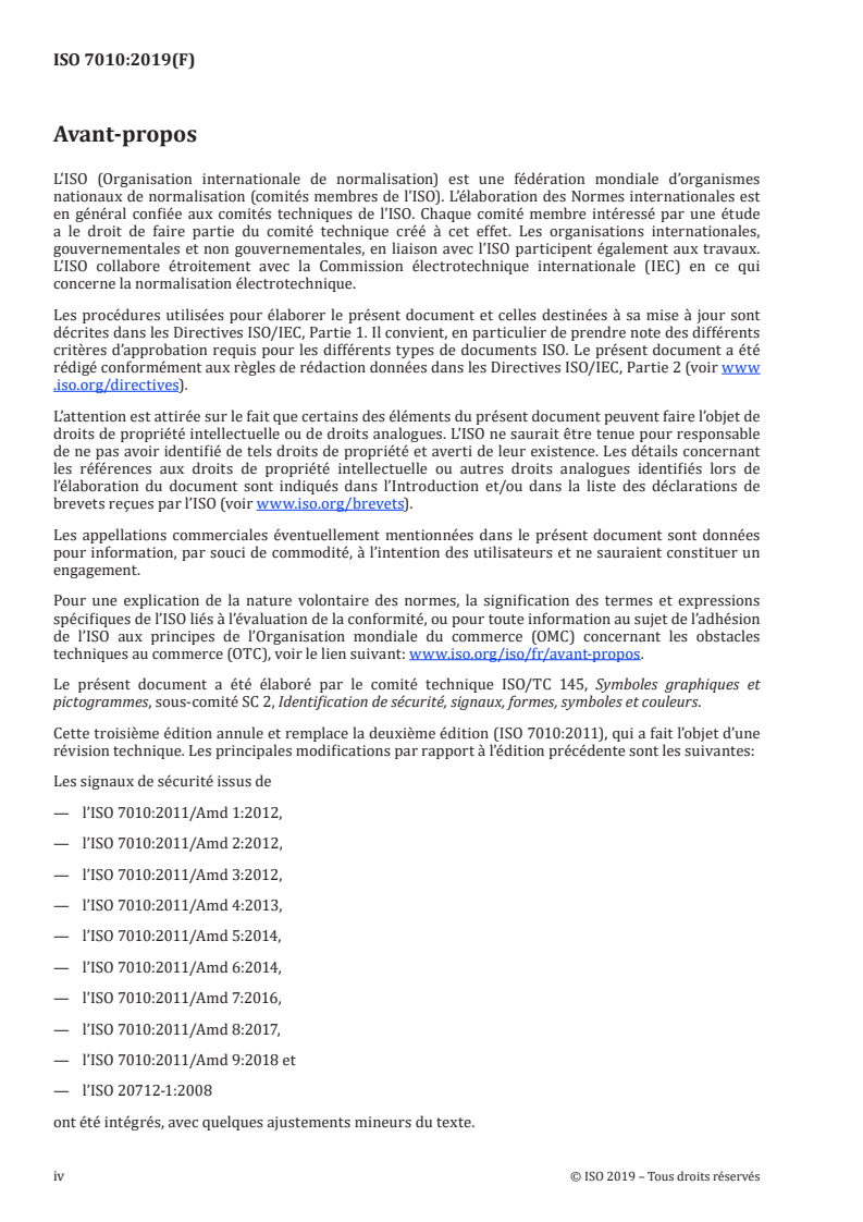 ISO 7010:2019 ISO 7010:2019 - Symboles graphiques — Couleurs de sécurité et signaux de sécurité — Signaux de sécurité enregistrés/18/2020 - Page 4 preview
