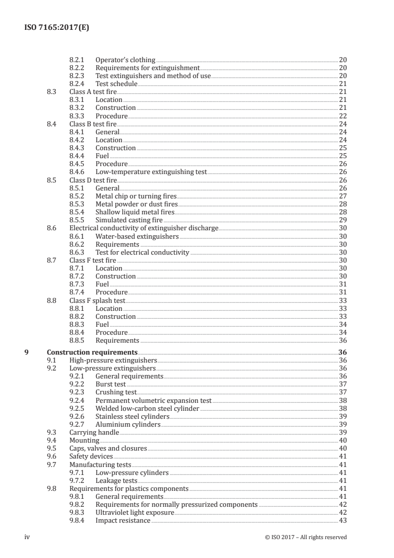 ISO 7165:2017 ISO 7165:2017 - Fire fighting — Portable fire extinguishers — Performance and construction/17/2017 - Page 4 preview