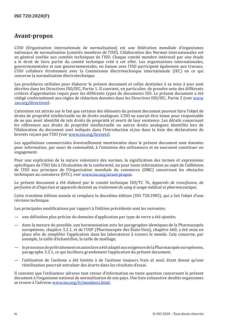 ISO 720:2020 ISO 720:2020 - Verre — Résistance hydrolytique du verre en grains à 121 °C — Méthode d'essai et classification
Released:9/11/2020 - Page 4 preview