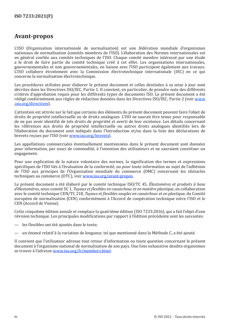 ISO 7233:2021 ISO 7233:2021 - Tuyaux et flexibles en caoutchouc et en plastique — Détermination de la résistance à l'aspiration/20/2021 - Page 4 preview