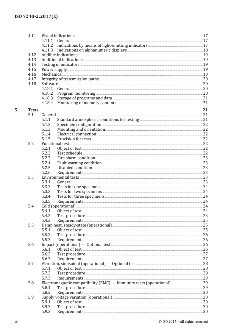 ISO 7240-2:2017 ISO 7240-2:2017 - Fire detection and alarm systems — Part 2: Fire detection control and indicating equipment/23/2017 - Page 4 preview