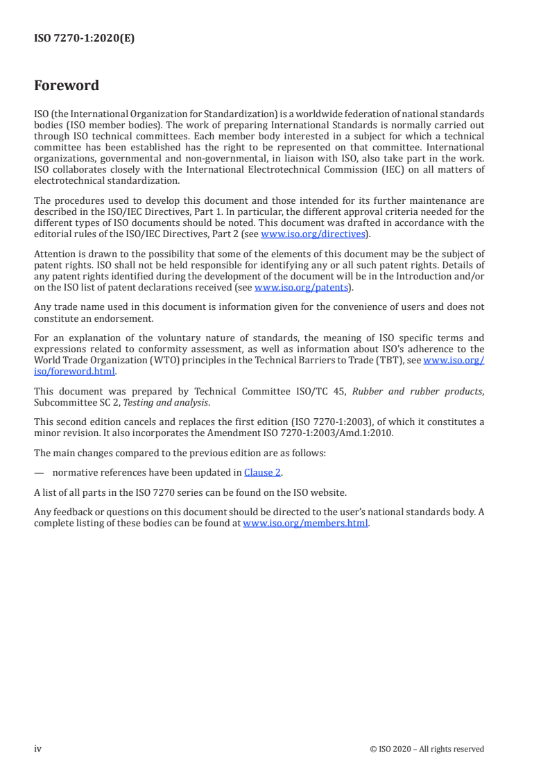 ISO 7270-1:2020 ISO 7270-1:2020 - Rubber — Analysis by pyrolytic gas-chromatographic methods — Part 1: Identification of polymers (single polymers and polymer blends)/11/2020 - Page 4 preview