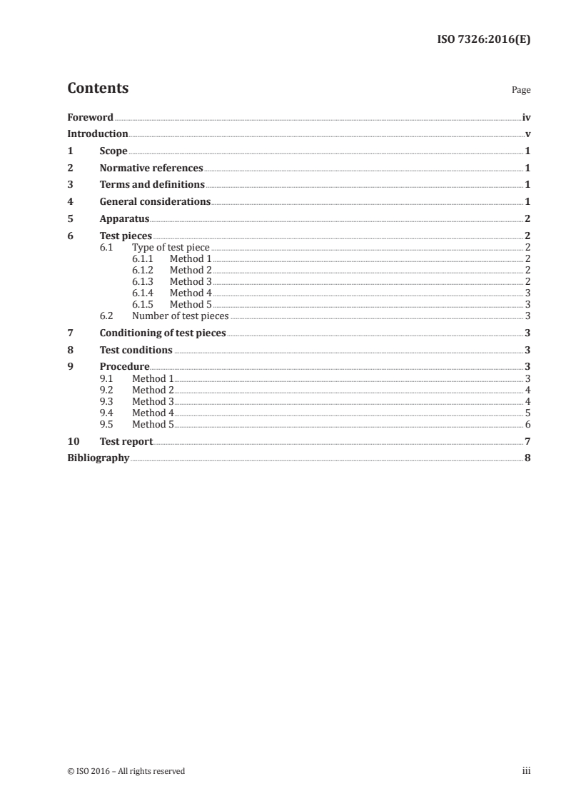 ISO 7326:2016 ISO 7326:2016 - Rubber and plastics hoses — Assessment of ozone resistance under static conditions/7/2016 - Page 3 preview