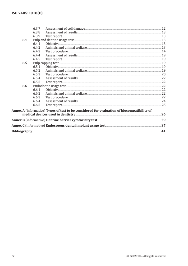 ISO 7405:2018 ISO 7405:2018 - Dentistry — Evaluation of biocompatibility of medical devices used in dentistry/27/2018 - Page 4 preview