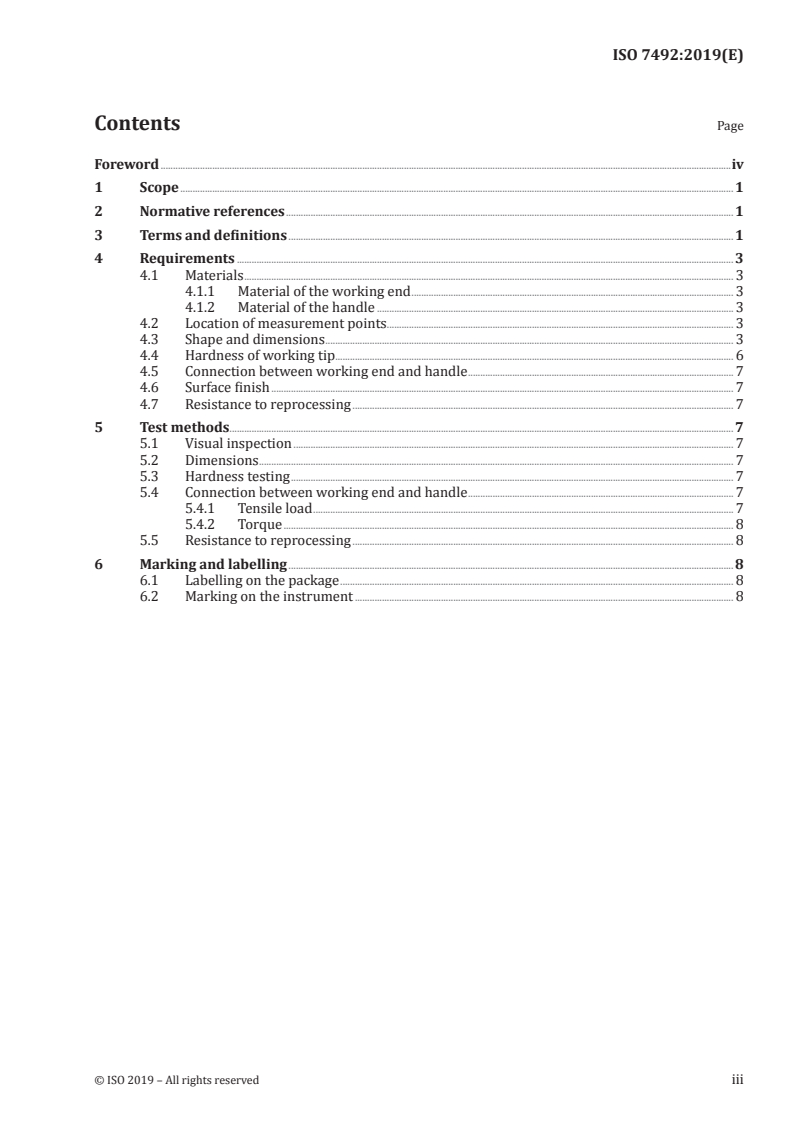 ISO 7492:2019 ISO 7492:2019 - Dentistry — Dental explorer/22/2019 - Page 3 preview