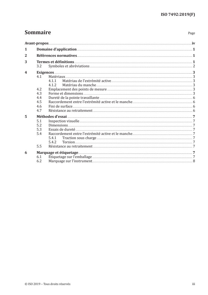 ISO 7492:2019 ISO 7492:2019 - Médecine bucco-dentaire — Sondes exploratrices dentaires/22/2019 - Page 3 preview