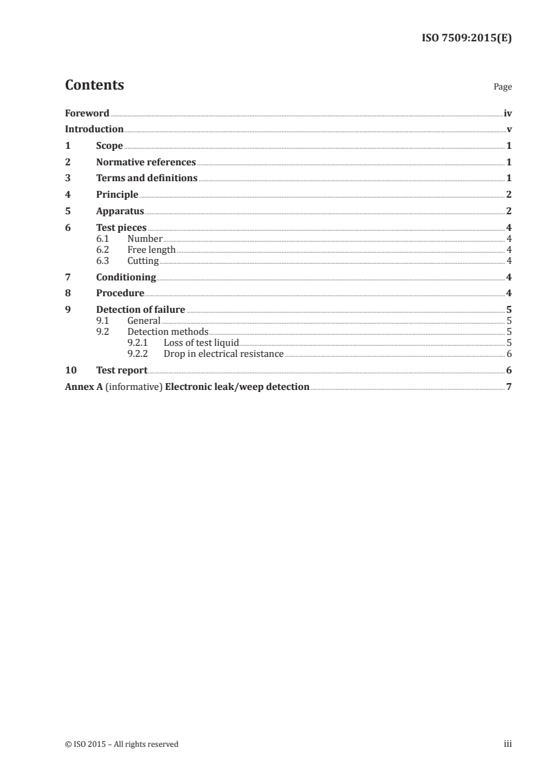 ISO 7509:2015 ISO 7509:2015 - Plastics piping systems — Glass-reinforced thermosetting plastics (GRP) pipes — Determination of time to failure under sustained internal pressure/4/2015 - Page 3 preview