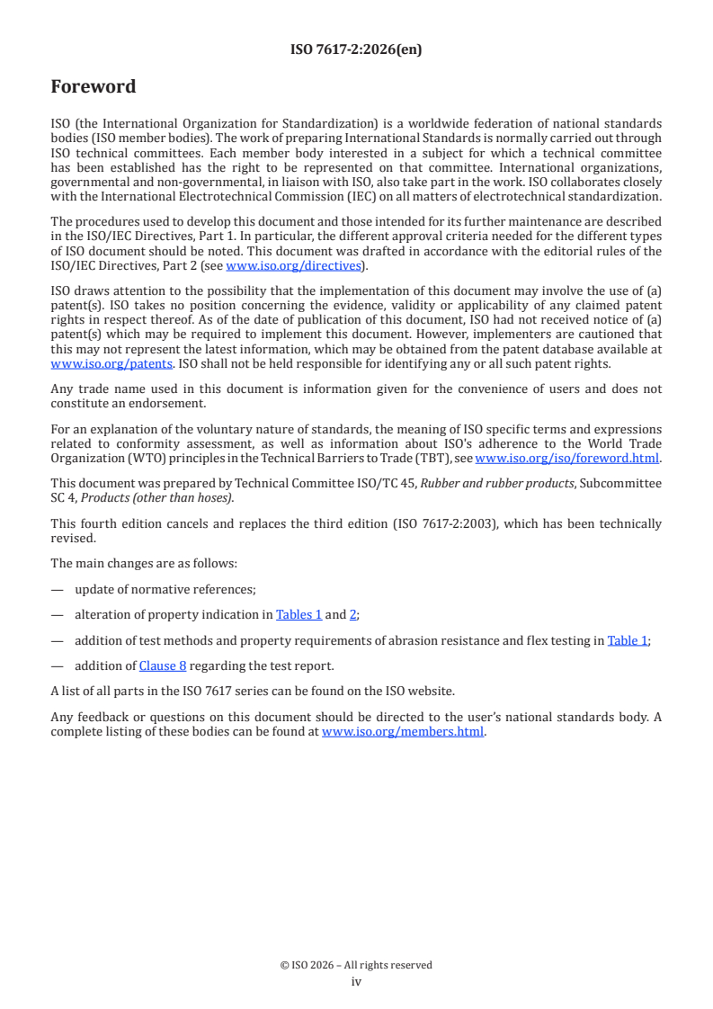 ISO 7617-2:2026 ISO 7617-2:2026 - Plastics-coated fabrics for upholstery — Part 2: Specification for PVC-coated woven fabrics - Page 4 preview