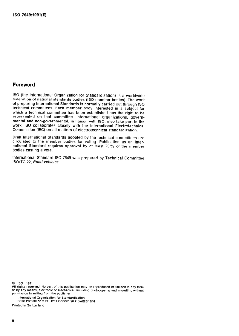 ISO 7649:1991 ISO 7649:1991 - Clutch housings for reciprocating internal combustion engines — Nominal dimensions and tolerances/11/1991 - Page 2 preview