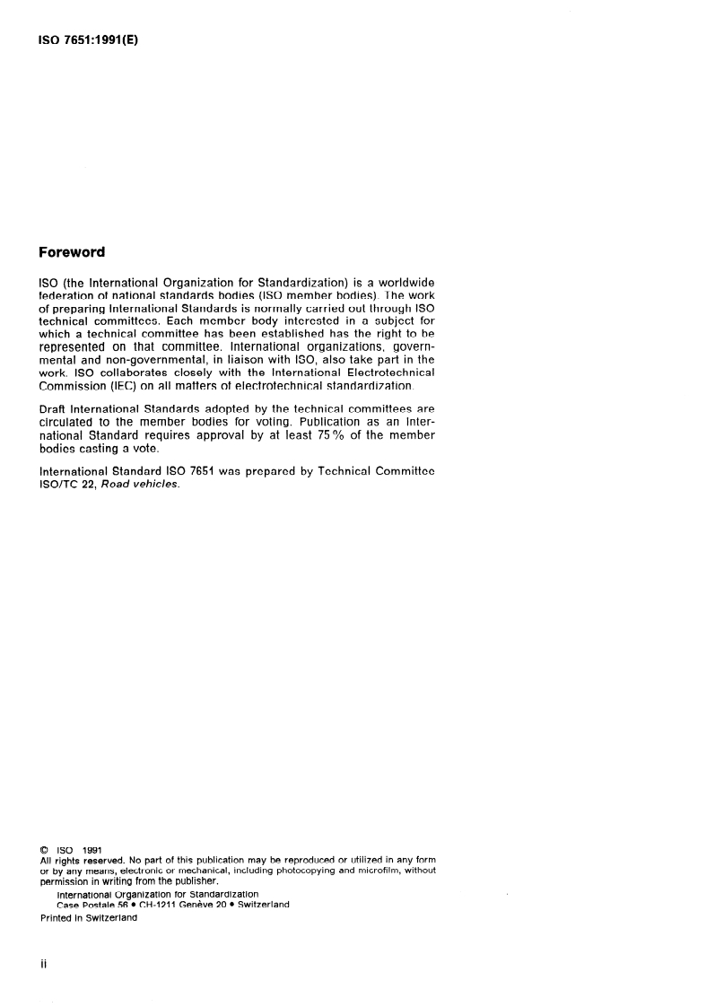ISO 7651:1991 ISO 7651:1991 - Commercial vehicles and buses — Mounting dimensions for alternators of types 1, 2 and 3/25/1991 - Page 2 preview