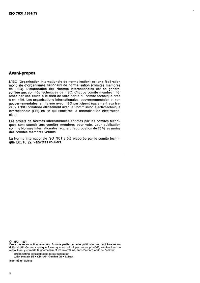 ISO 7651:1991 ISO 7651:1991 - Véhicules utilitaires et autobus — Dimensions de montage des alternateurs des types 1, 2 et 3/25/1991 - Page 2 preview