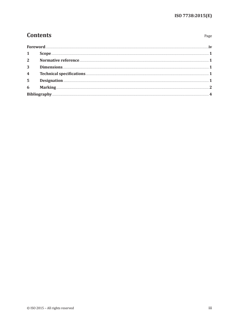 ISO 7738:2015 ISO 7738:2015 - Assembly tools for screws and nuts — Combination wrenches — Lengths of wrenches and maximum thickness of heads/15/2015 - Page 3 preview