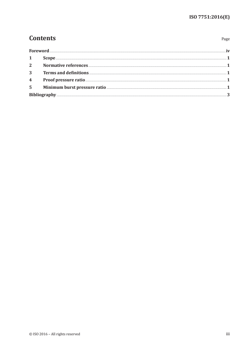 ISO 7751:2016 ISO 7751:2016 - Rubber and plastics hoses and hose assemblies — Ratios of proof and burst pressure to maximum working pressure/26/2016 - Page 3 preview