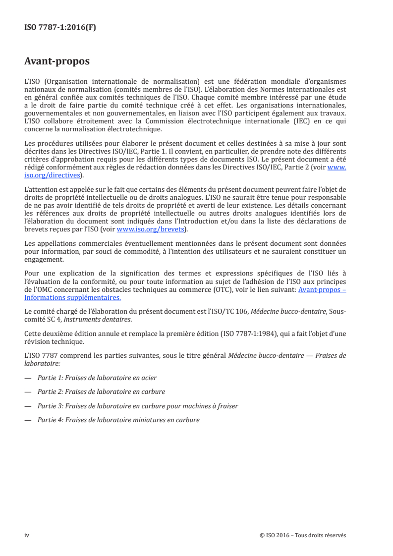 ISO 7787-1:2016 ISO 7787-1:2016 - Médecine bucco-dentaire — Fraises de laboratoire — Partie 1: Fraises de laboratoire en acier/29/2016 - Page 4 preview