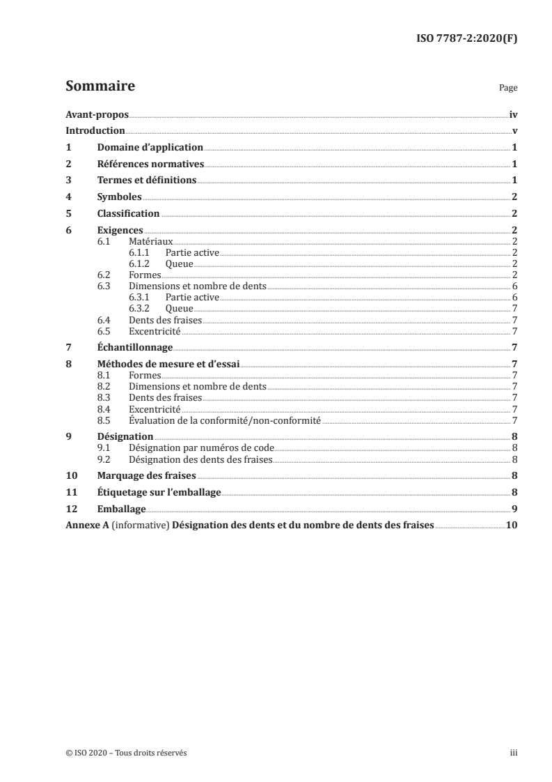 ISO 7787-2:2020 ISO 7787-2:2020 - Médecine bucco-dentaire — Fraises de laboratoire — Partie 2: Fraises de laboratoire en carbure/2/2020 - Page 3 preview