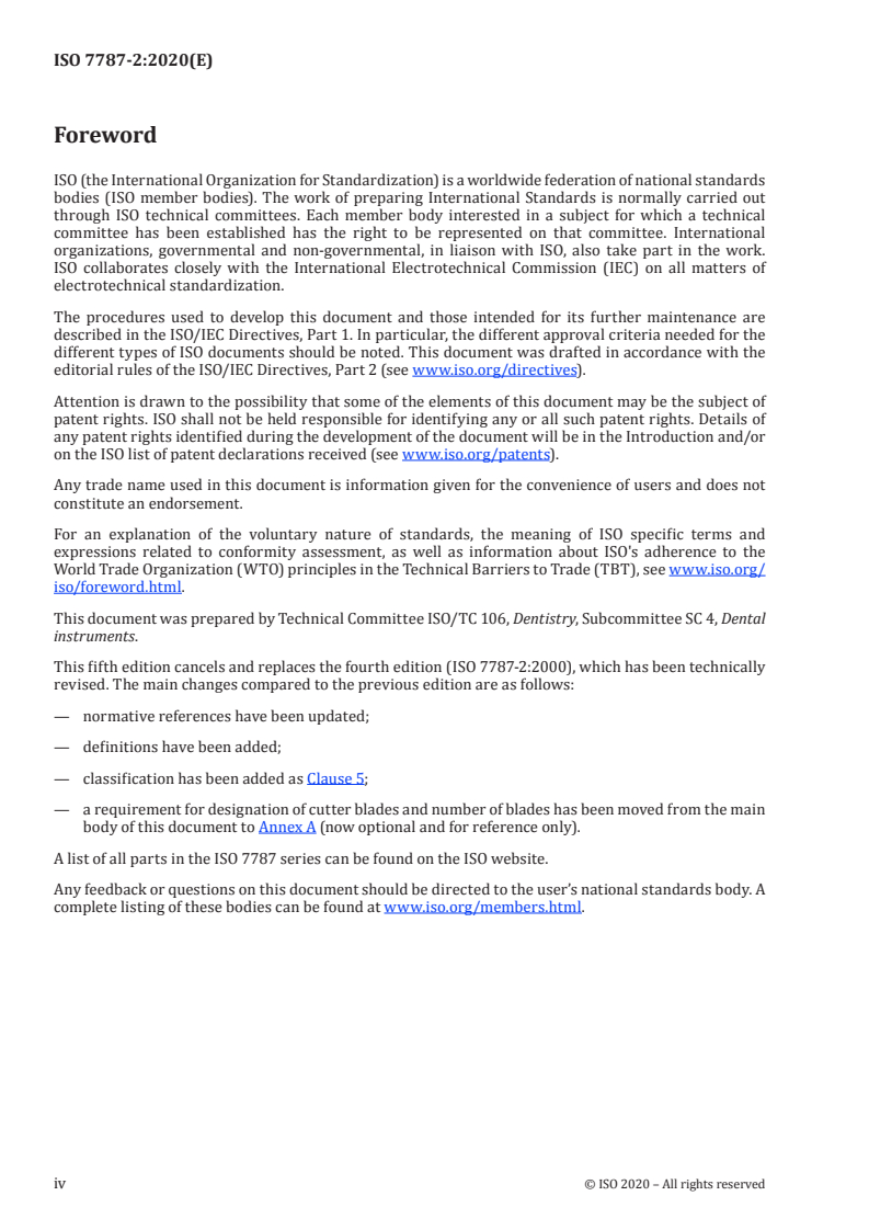 ISO 7787-2:2020 ISO 7787-2:2020 - Dentistry — Laboratory cutters — Part 2: Carbide laboratory cutters/2/2020 - Page 4 preview