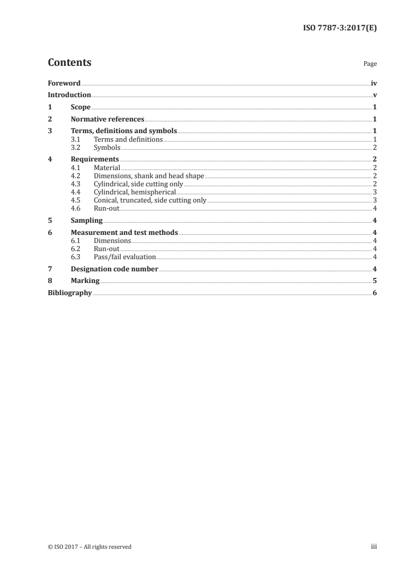 ISO 7787-3:2017 ISO 7787-3:2017 - Dentistry — Laboratory cutters — Part 3: Carbide cutters for milling machines/3/2017 - Page 3 preview
