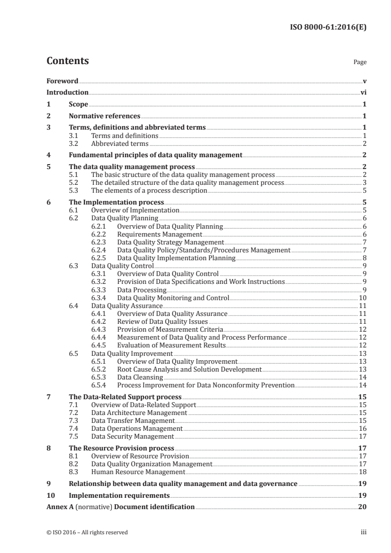 ISO 8000-61:2016 ISO 8000-61:2016 - Data quality — Part 61: Data quality management: Process reference model/17/2016 - Page 3 preview