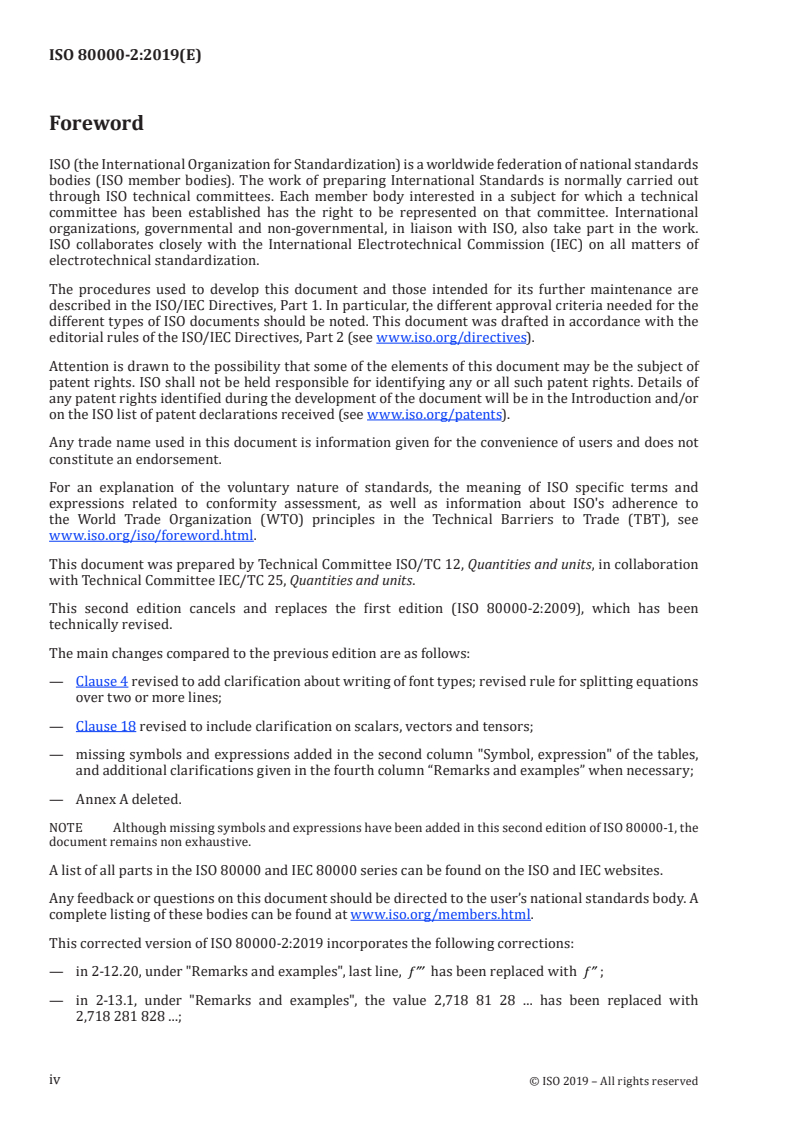ISO 80000-2:2019 ISO 80000-2:2019 - Quantities and units — Part 2: Mathematics/3/2021 - Page 4 preview
