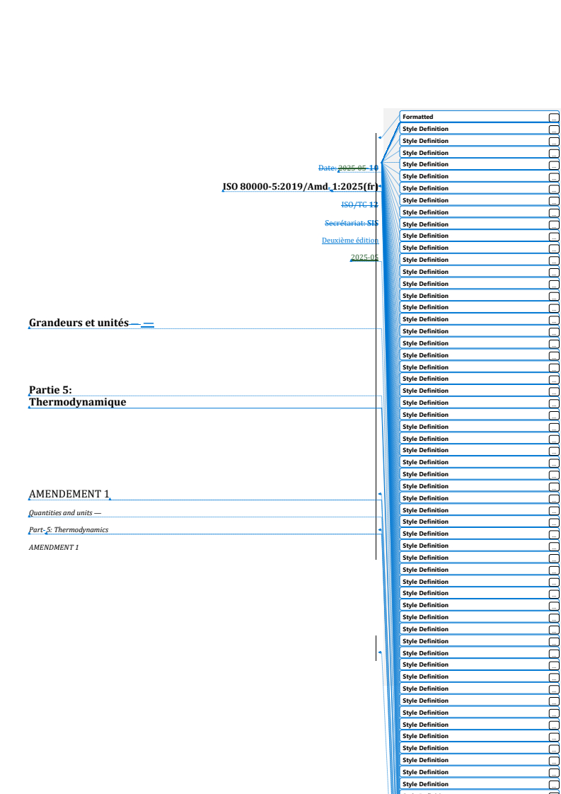 REDLINE ISO 80000-5:2019/Amd 1:2025 - Grandeurs et unités — Partie 5: Thermodynamique — Amendement 1
Released:24. 07. 2025