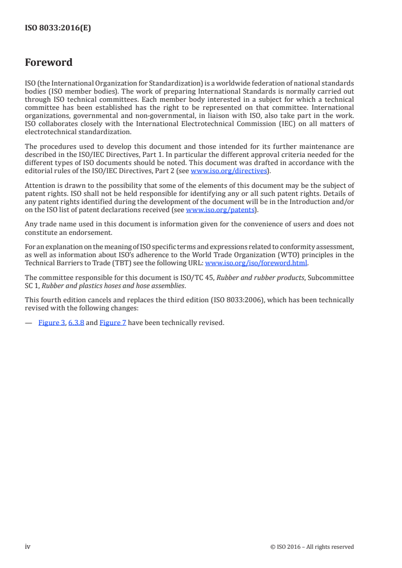 ISO 8033:2016 ISO 8033:2016 - Rubber and plastics hoses — Determination of adhesion between components/13/2016 - Page 4 preview