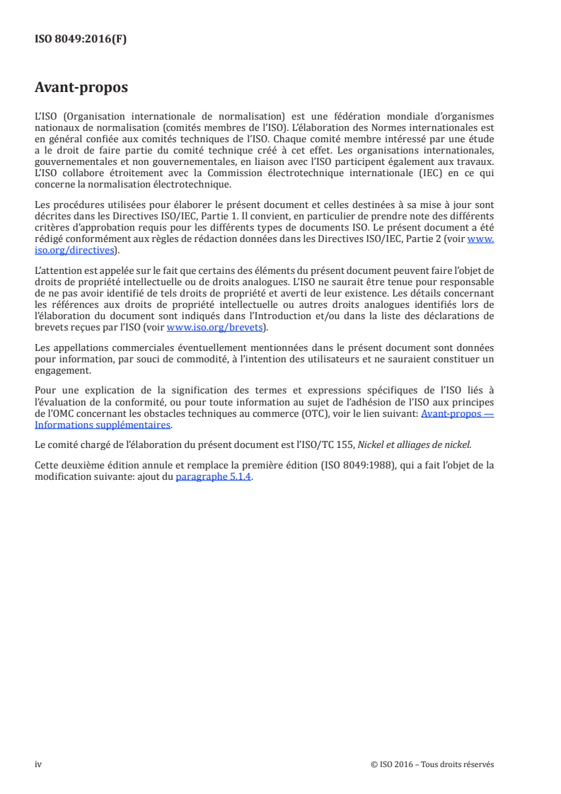 ISO 8049:2016 ISO 8049:2016 - Ferro-nickel en grenailles — Échantillonnage pour analyse/1/2016 - Page 4 preview