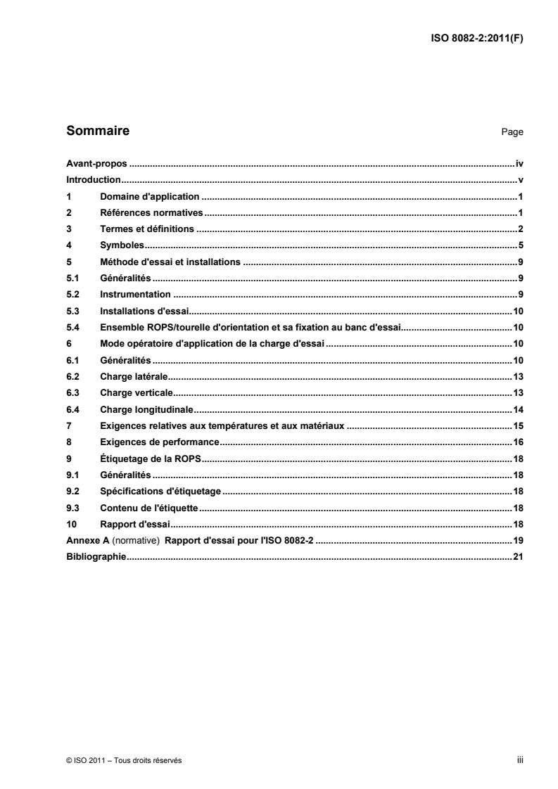 ISO 8082-2:2011 ISO 8082-2:2011 - Machines forestières automotrices — Essais de laboratoire et exigences de performance pour les structures de protection au retournement — Partie 2: Machines ayant une tourelle d'orientation avec une cabine et une flèche sur la tourelle/25/2011 - Page 3 preview