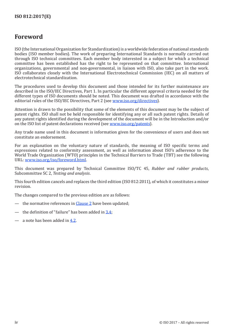 ISO 812:2017 ISO 812:2017 - Rubber, vulcanized or thermoplastic — Determination of low-temperature brittleness/31/2017 - Page 4 preview