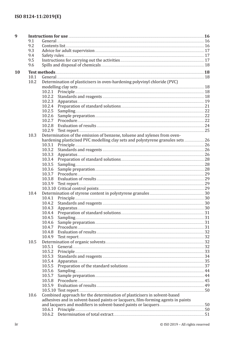 ISO 8124-11:2019 ISO 8124-11:2019 - Safety of toys — Part 11: Chemical toys (sets) other than experimental sets/3/2019 - Page 4 preview