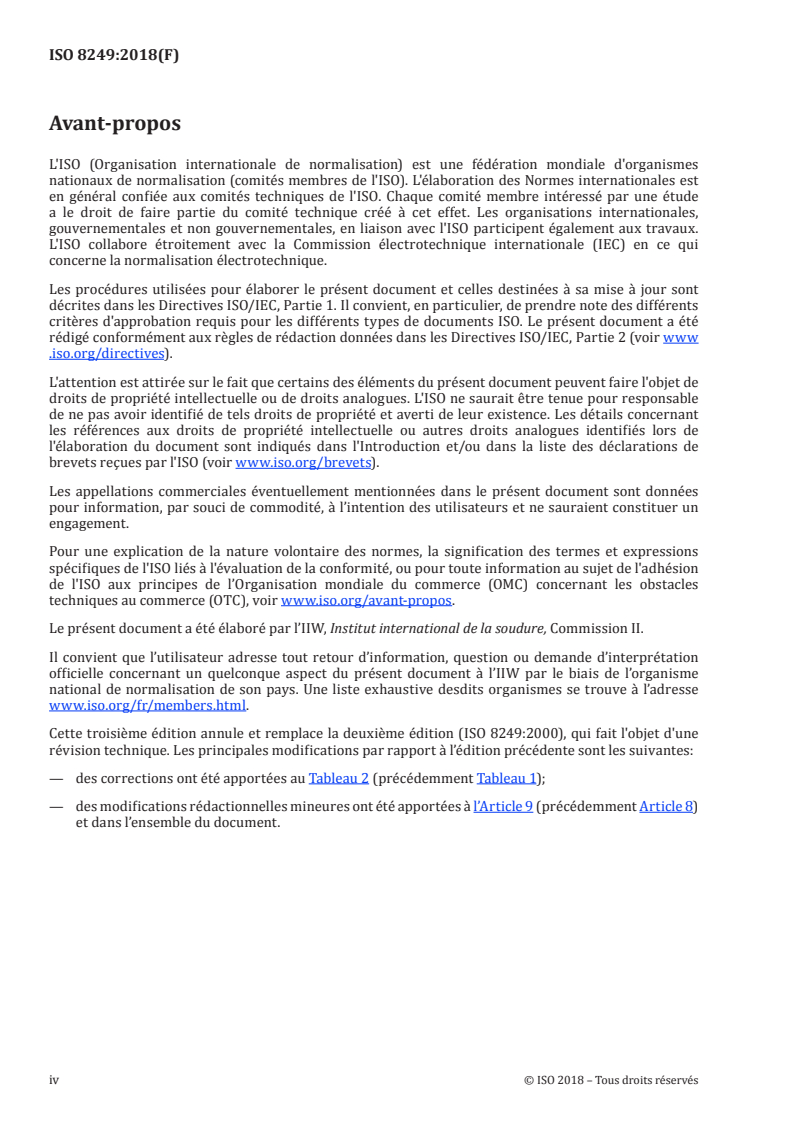 ISO 8249:2018 ISO 8249:2018 - Soudage — Détermination de l'indice de ferrite (FN) dans le métal fondu en acier inoxydable austénitique et duplex ferritique-austénitique au chrome-nickel/10/2018 - Page 4 preview