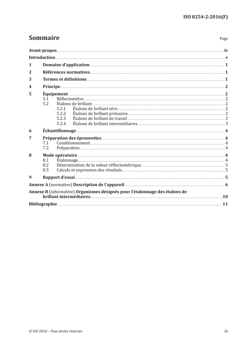 ISO 8254-2:2016 ISO 8254-2:2016 - Papiers et cartons — Mesurage du brillant spéculaire — Partie 2: Brillant à 75 degrés avec un faisceau parallèle, méthode DIN/30/2016 - Page 3 preview