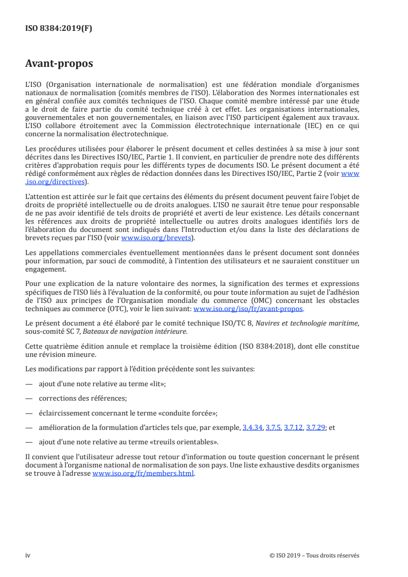 ISO 8384:2019 ISO 8384:2019 - Navires et technologie maritime — Dragues — Vocabulaire/16/2019 - Page 4 preview