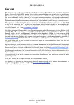 ISO 8426-2:2025 - Hydraulic fluid power — Determination of derived displacement of positive displacement pumps and motors — Part 2: Zero-pressure intercept method
Released:12. 08. 2025 - Page 4 preview