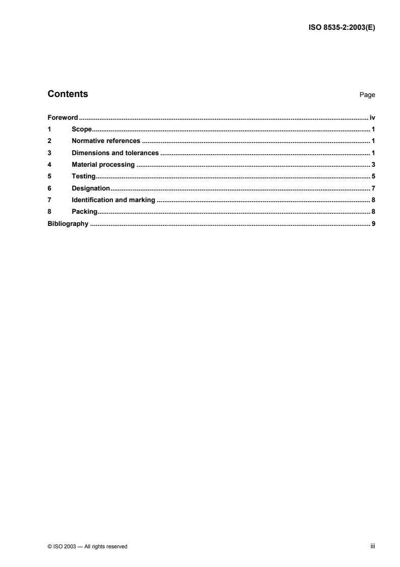 ISO 8535-2:2003 ISO 8535-2:2003 - Compression-ignition engines — Steel tubes for high-pressure fuel injection pipes — Part 2: Requirements for composite tubes/23/2003 - Page 3 preview