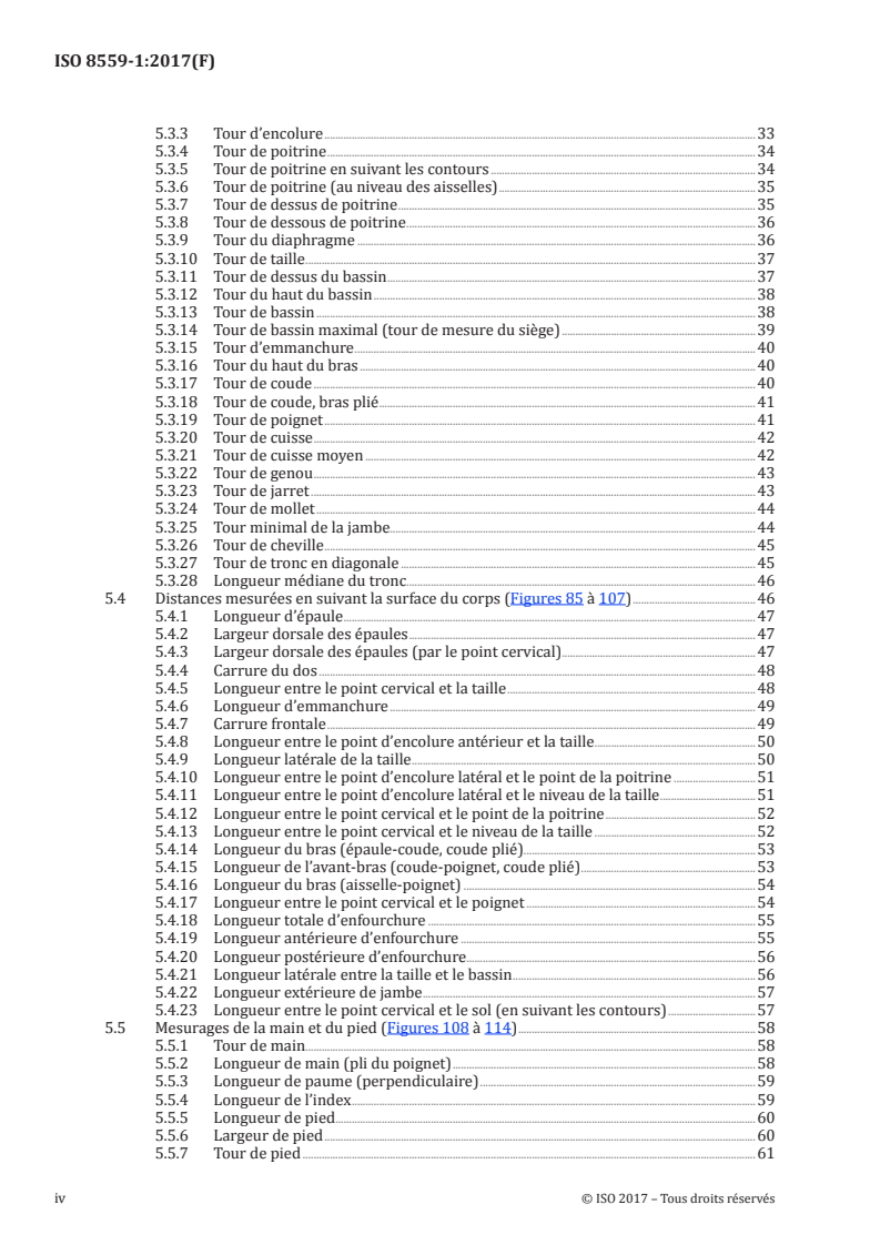 SIST ISO 8559-1:2017 ISO 8559-1:2017 - Désignation des tailles de vêtements — Partie 1: Définitions anthropométriques pour la mesure du corps/28/2017 - Page 4 preview