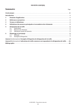 ISO 8559-2:2025 - Désignation des tailles de vêtements — Partie 2: Indicateurs des mesures principales et secondaires
Released:9/23/2025 - Page 3 preview