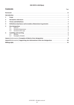 ISO 8559-2:2025 - Size designation of clothes — Part 2: Primary and secondary dimension indicators
Released:18. 09. 2025 - Page 3 preview