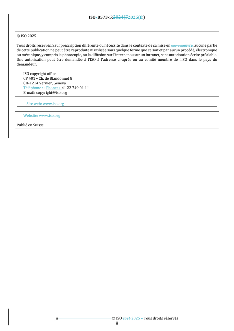 REDLINE ISO 8573-5:2025 - Air comprimé — Mesurage des polluants — Partie 5: Teneur en vapeurs d'huile
Released:8. 08. 2025